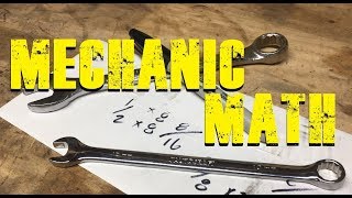 MECHANIC MATH  Standard wrench sizes made EASY [upl. by O'Rourke]