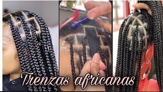 TRENZAS AFRICANAS PASÓ A PASO😻soribel mueses [upl. by Mikeb]