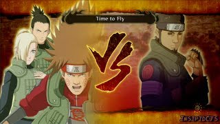 Naruto Ultimate Ninja Storm 3 Choji Ino and Shikamaru Vs Asuma SRank English [upl. by Pavior]