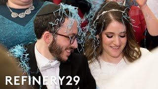 The Deep Meaning Behind An Orthodox Jewish Wedding  World Wide Wed  Refinery29 [upl. by Yelroc957]