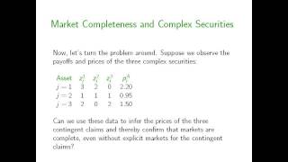 Arrow Debreu and Option Pricing Part 1 [upl. by Emmit90]