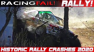 Historic Legend Rally Cars Crash Compilation 2020 [upl. by Auqinet]