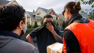 Scammer BUSTED at his Front Door [upl. by Esinyl369]