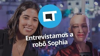 Robô Sophia “Deveríamos ser parceiros não substitutos” CT Entrevista [upl. by Grania]