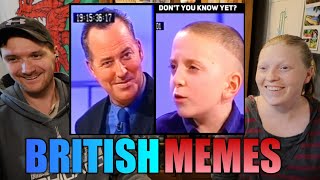 Americans React To British Memes [upl. by Groveman]