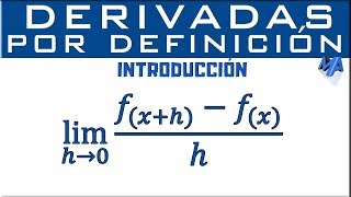 Derivadas usando la definición  Introducción [upl. by Anrol]