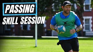 12 Min Individual Skill Session  rugbybricks  1m Box Rugby Passing  Peter Breen [upl. by Alburg]