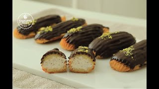 Eggless Chocolate Eclair Recipe  8085 close [upl. by Medarda]