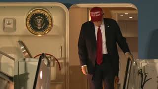 POTUS lands in Florida for weekend at MaraLago after Trump Zelenskyy meeting on UkraineRussia [upl. by Navillus]