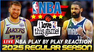 🔴LAKERS vs DALLAS MAVERICKS │ 2025 NBA Basketball Game PlayByPlay Reaction amp Scoreboard [upl. by Rocco]