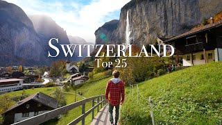 Top 25 Places To Visit in Switzerland  Travel Guide [upl. by Lenee980]