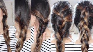 5 Trenzas Básicas y fáciles  Pelo perfecto para el Verano [upl. by Einram]