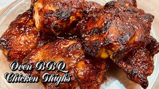 Oven BBQ Chicken Recipe  Easy and Delicious [upl. by Llevel]