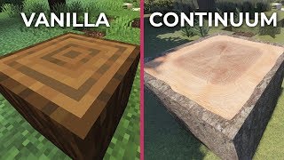 4K Minecraft – Continuum Shader  Stratum 2048x Ultra Realistic Graphics Mod vs Vanilla [upl. by Ragland]