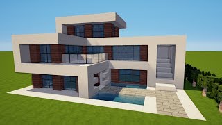 MINECRAFT MODERNES HAUS bauen TUTORIAL HAUS 143 [upl. by Atikim]