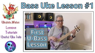 Bass Ukulele Lesson 1  Beginner U Bass Tutorial [upl. by Eirok]