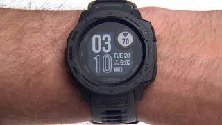 Garmin Instinct  Basic Navigation [upl. by Kcirdor116]