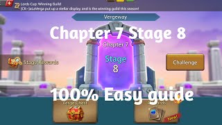 Lords mobile Vergeway chapter 7 stage 8 easiest guide [upl. by Nelleoj]