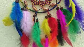 How To Add Feathers to Your Beautiful Dreamcatcher  DIY DREAMCATCHER [upl. by Eileen]