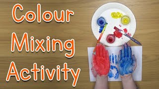 Colour Mixing  Sensory Art Activity [upl. by Kila]