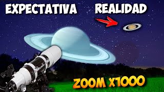 SATURNO y JUPITER en mi TELESCOPIOEXPECTATIVA  REALIDAD [upl. by Pasol425]