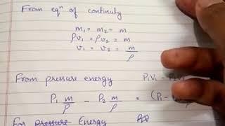 Bernoullis theorem  derivation  class 11th important [upl. by Ydisahc325]