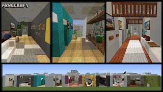 Minecraft  10 Hallway Designs Plus Tips [upl. by Pet718]