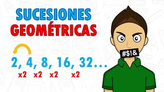 SUCESIONES GEOMÉTRICAS Super fácil  Para principiantes [upl. by Gottfried]