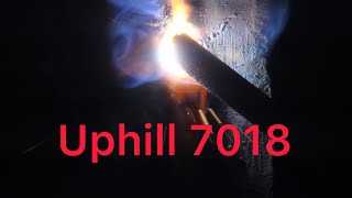 Uphill Vertical 7018 for beginners uphill arc welding [upl. by Evilc]