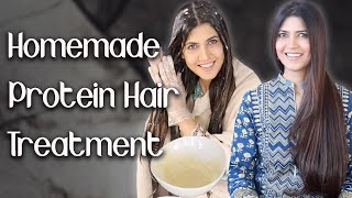 Homemade Protein Treatment for Thick Long Strong Hair  Ghazal Siddique [upl. by Doxia]