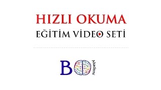 HIZLI OKUMA Eğitim Seti hızlıokuma hizliokuma boakademi [upl. by Adleremse]