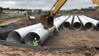 Contech Stormwater Detention System Installation [upl. by Louise]