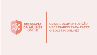 Quais documentos são necessários para fazer o boletim de ocorrência online [upl. by Chenee]