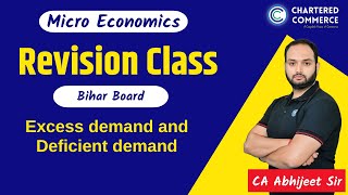 Excess demand and Deficient demand  Chapter 9  Class 12  Macro economics By CA Abhijeet Sir BSEB [upl. by Inafetse]