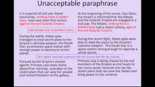 Summarizing Paraphrasing and Quoting A Guide to Doing it Right [upl. by Miguela]