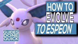 How To Evolve Eevee Into Espeon In Pokemon Sword amp Shield [upl. by Cypro]