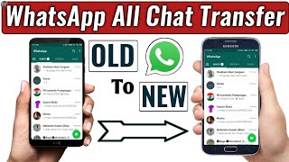 Transfer Whatsapp Messages From old Android to New Android Phone  How to Move WhatsApp to New Phone [upl. by Lucchesi]