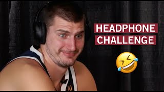 Headphone Challenge Nikola Jokić amp Bones Hyland [upl. by Bobker539]