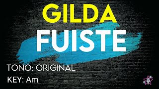 Gilda  Fuiste  Karaoke Instrumental [upl. by Melamed]