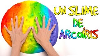 Cómo hacer un Slime Arcoíris🌈💩 [upl. by Broder]