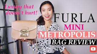 FURLA METROPOLIS MINI REVIEW  FURLA MINI CROSSBODY BAG REVIEW [upl. by Baoj]