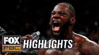 Wilder vs Ortiz II  HIGHLIGHTS  PBC ON FOX [upl. by Llenet]