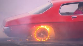 INSANE BURNOUT RED HOT RIMS [upl. by Roze]