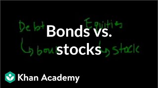 Bonds vs stocks  Stocks and bonds  Finance amp Capital Markets  Khan Academy [upl. by Auhsaj603]