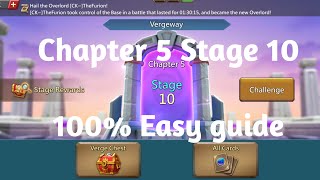 Lords mobile Vergeway Chapter 5 Stage 10 easiest guide [upl. by Narcis]