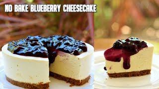 Homemade Blueberry Cheesecake No Bake [upl. by Abisia]