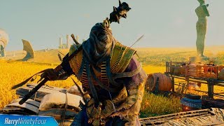 Assassins Creed Origins Curse of the Pharaohs  Pyromaniac Trophy  Achievement Guide [upl. by Liscomb597]