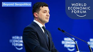 Volodymyr Zelensky President of Ukraine Special Address  DAVOS 2020 [upl. by Wilone659]