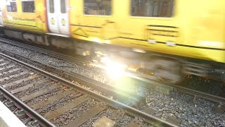 Merseyrail 507 009 making arcs at Birkdale station [upl. by Alita]