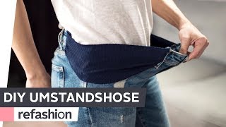 DIY Umstandshose selber machen  refashion  OTTO [upl. by Eitsud]